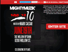 Tablet Screenshot of mightymuzik.com